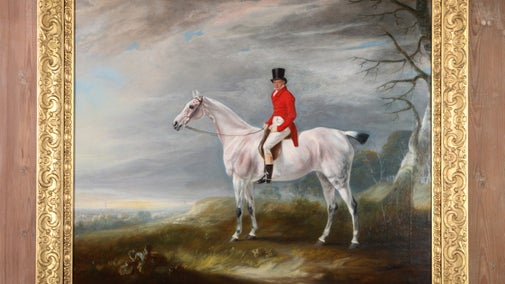 William Rutson on a Grey Hunterby painting by John E. Ferneley